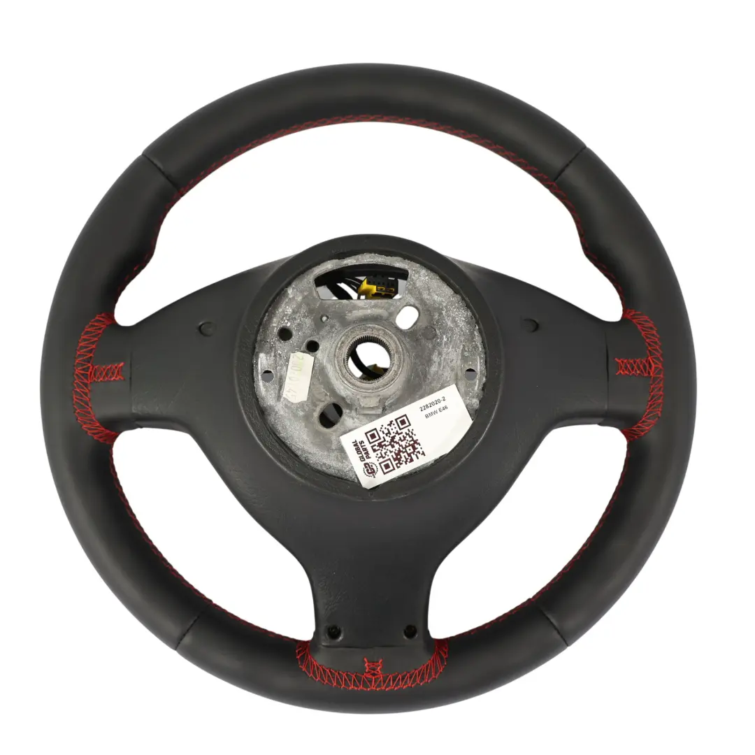 BMW E46 M3 E39 M5 Volante NUEVO Cuero Negro M Sport Hilo Rojo - SKU 2282020-2 - Número de pieza 2282020