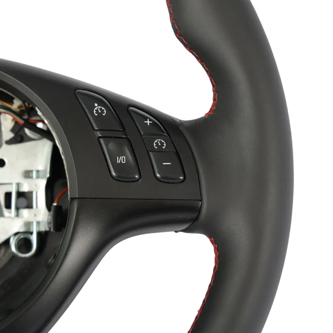 NUOVO Pelle Nera M Sport Filo Rosso per BMW E46 M3 E39 M5 Volante con numero di parte 2282020 BMW E46 M3 E39 M5 Volante NUOVO Pelle Nera M Sport Filo Rosso - SKU 2282020-2 - Numero di parte 2282020