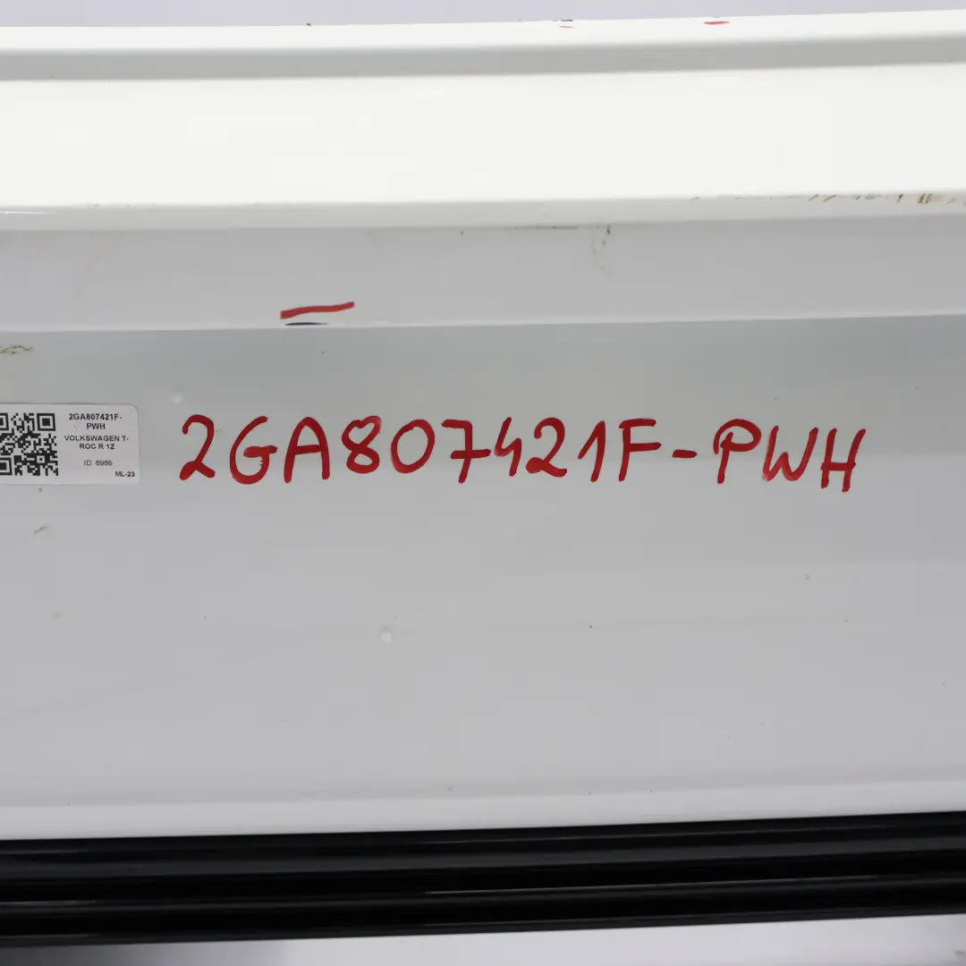 Volkswagen VW T-Roc Mk1 Zderzak Tylny Pure White Biały - C9A - SKU 2GA807421F-PWH - Numer Części 2GA807421F