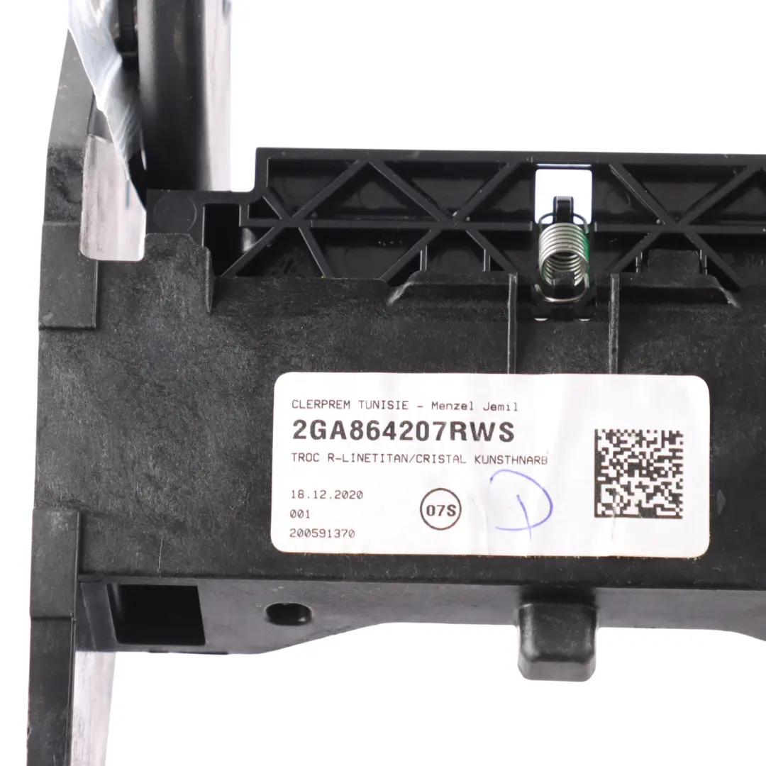 Volkswagen T-Roc A11 Accoudoir Console Centrale Similicuir Noir Titane - SKU 2GA864207 - Numéro de pièce 2GA864207