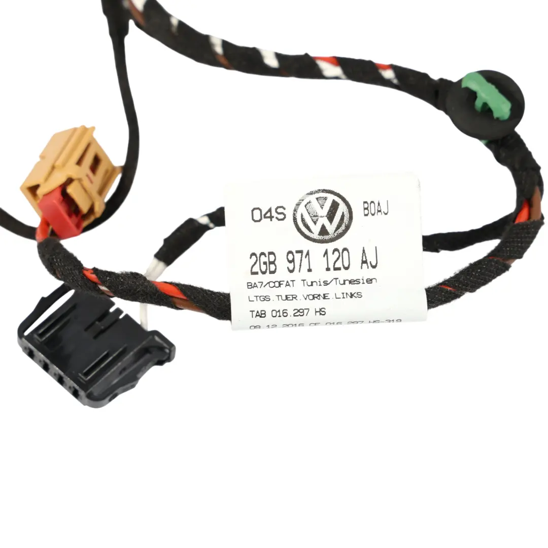 Door Wiring Loom Harness Cables Passenger Side to VW T-Roc A11 with Part number 2GB971120AJ VW T-Roc A11 Door Wiring Loom Harness Cables Passenger Side - SKU RHD-2GB971120AJ - Part number 2GB971120AJ