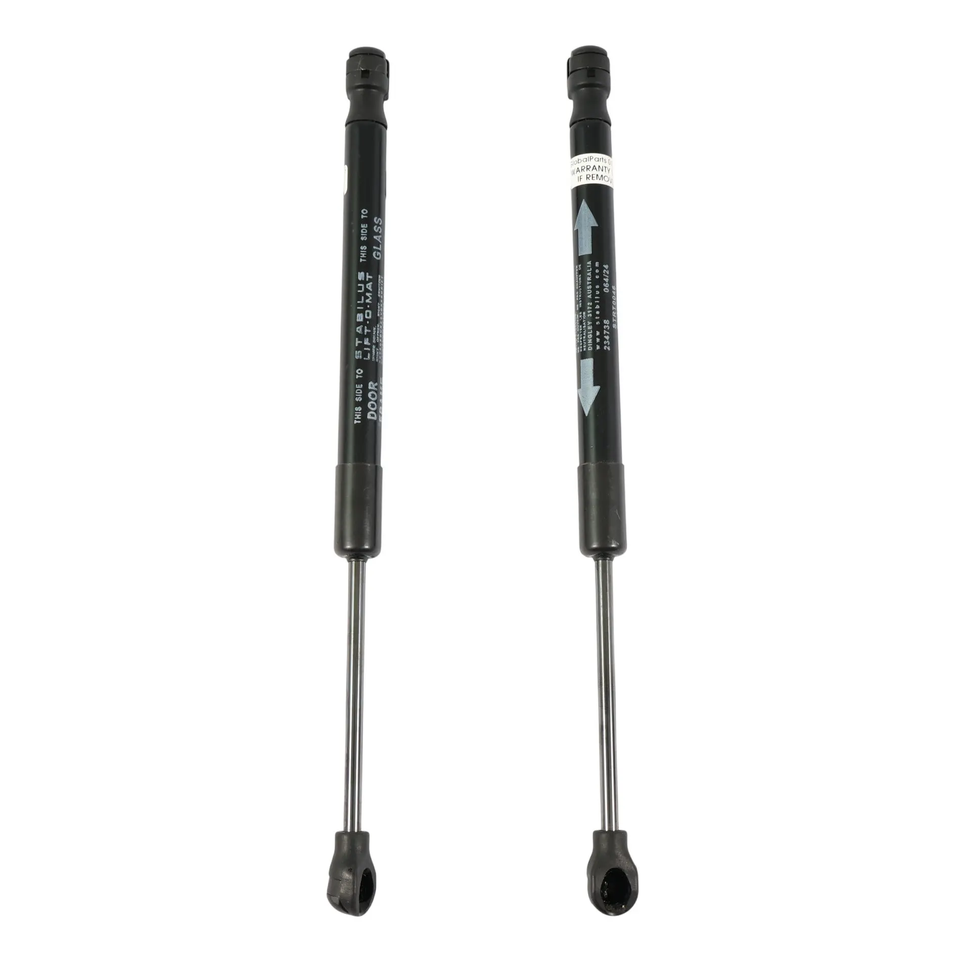 Volkswagen Amarok Mk2 Twin Cab Hardtop Folding Window Gas Strut Pair 2HJ071810