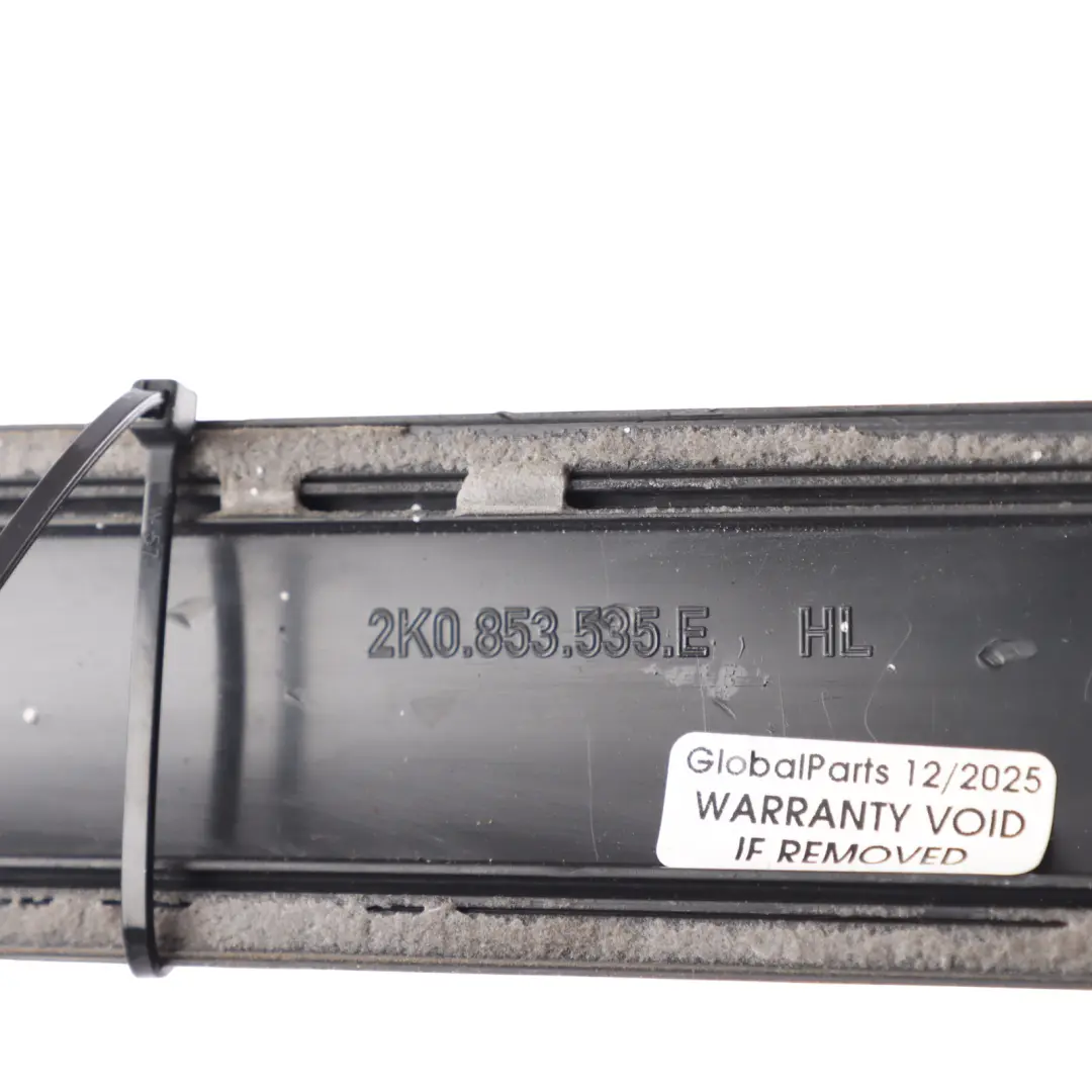 Volkswagen Caddy 2K Door Strip Moulding Cover Black Rear Left N/S - SKU 2K0853535E - Part number 2K0853535E