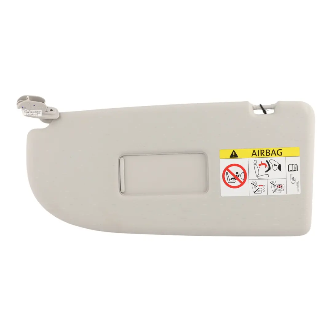 VW Caddy 2K Sun Visor Cover Panel Sunvisor Mirror Pearl Grey Left N/S - SKU 2K0857551J - Part number 2K0857551J