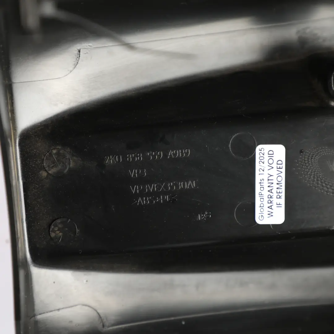 Volkswagen Caddy 2K Steering Column Lower Trim Panel Cover Black - SKU 2K0858559A-1 - Part number 2K0858559A