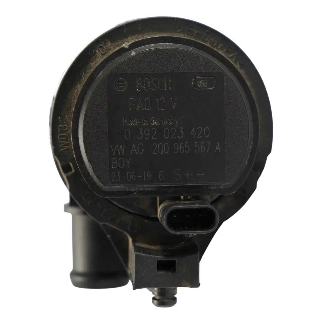 Zusatzwasser Kühlmittel Pumpe für VW Scirocco III Golf VII Transporter T6 mit Teilenummer 2Q0965567A VW Scirocco III Golf VII Transporter T6 Zusatzwasser Kühlmittel Pumpe - SKU 2Q0965567A-1 - Teilenummer 2Q0965567A
