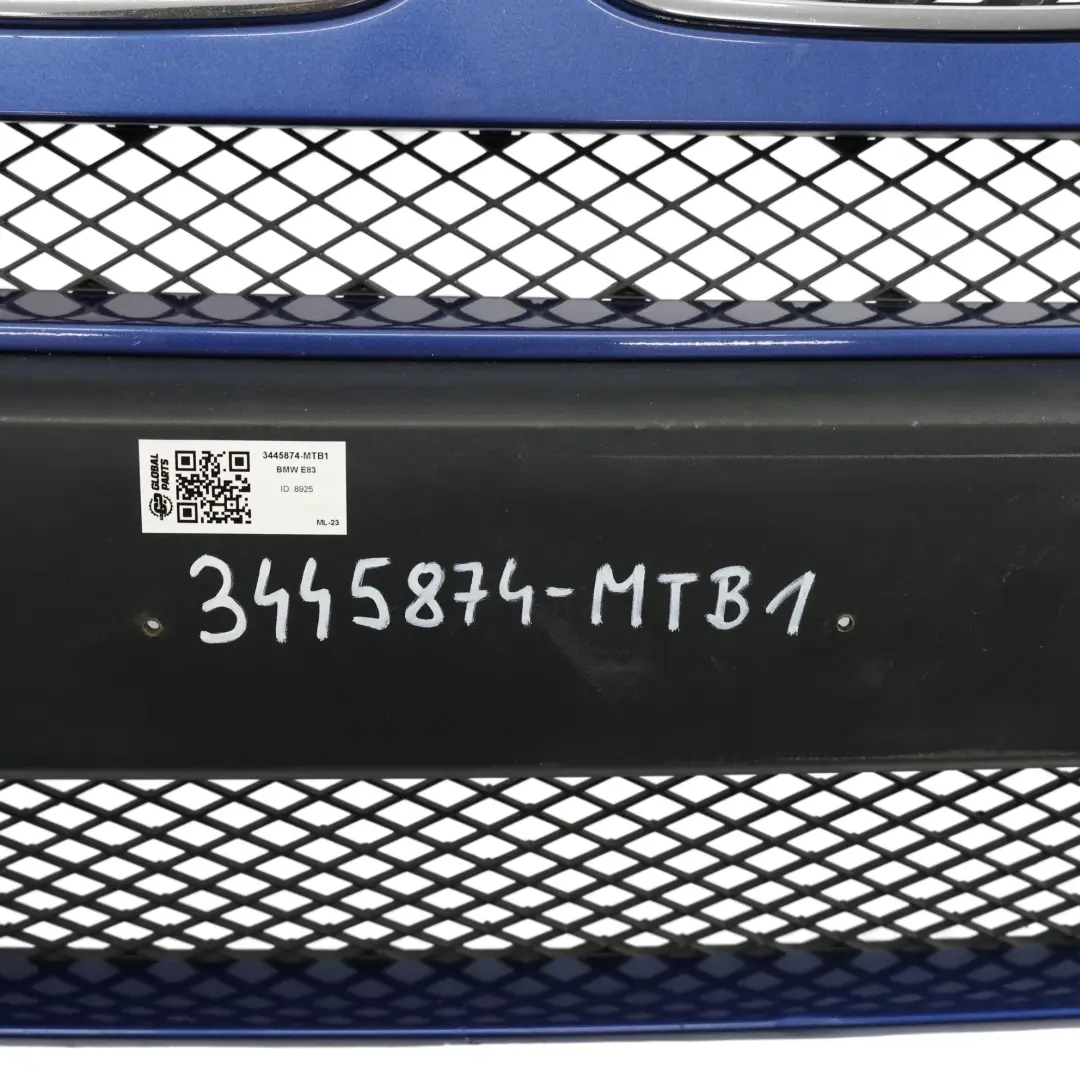 BMW X3 E83 LCI Przedni Zderzak PDC Montegoblau Niebieski Metalik - A51 - SKU 3445874-MTB1 - Numer Części 3445874