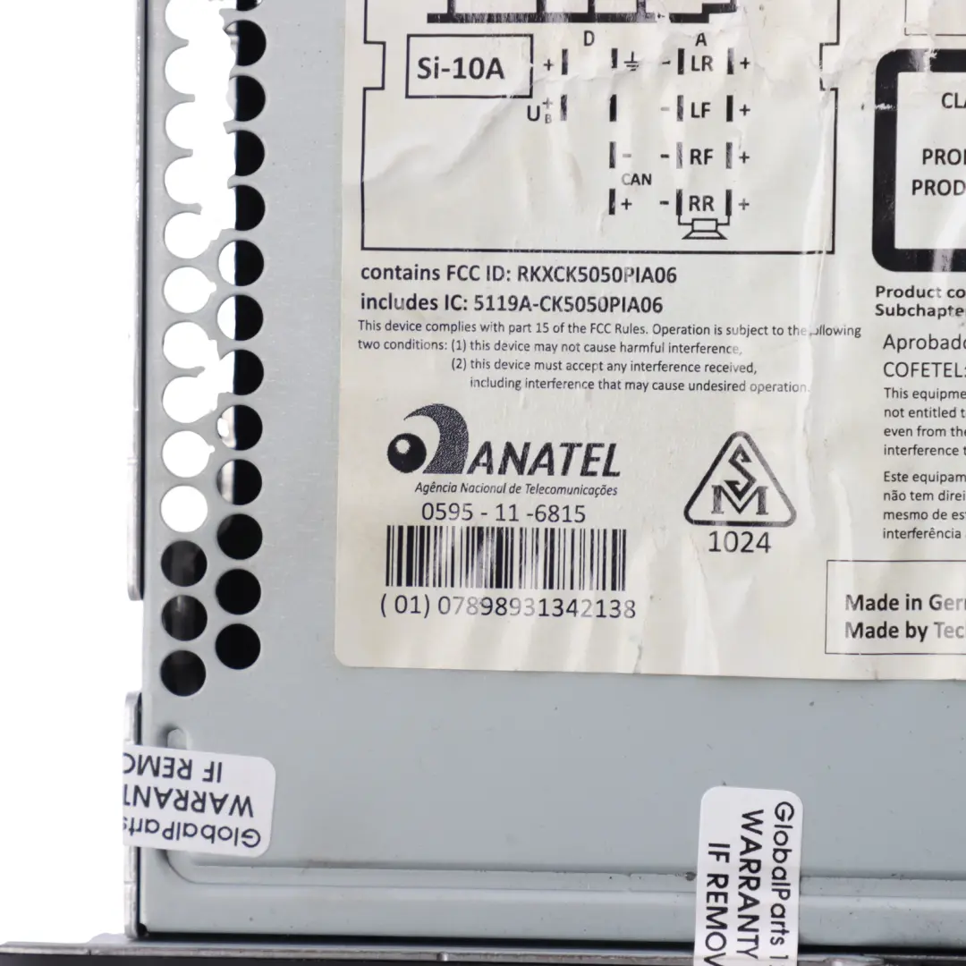 VW Volkswagen Scirocco Mk3 Radio Head Unit Media CD Player - SKU 3C0035279H - Part number 3C0035279H