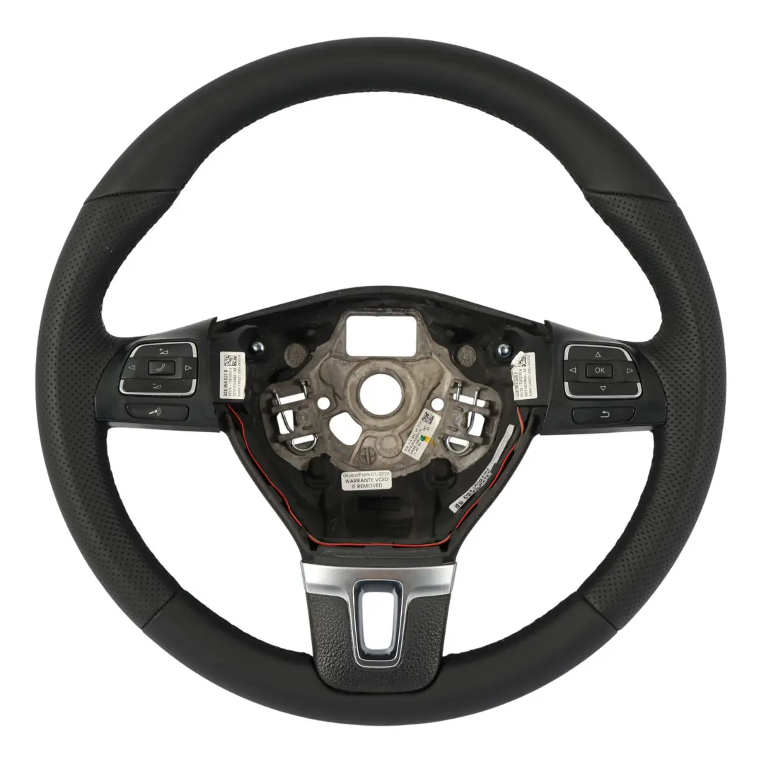 Volkswagen Golf Mk6 Passat B6 Volante NUOVO In Pelle Nera - SKU 3C8419091AN-1 - Numero di parte 3C8419091AN