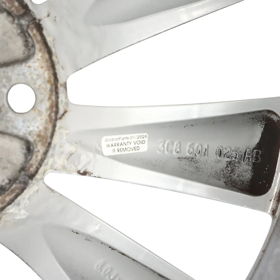 Volkswagen Scirocco Mk3 Silver Wheel Alloy Rim 18" 8J ET:41 - SKU 3C8601025AB-4 - Part number 3C8601025AB