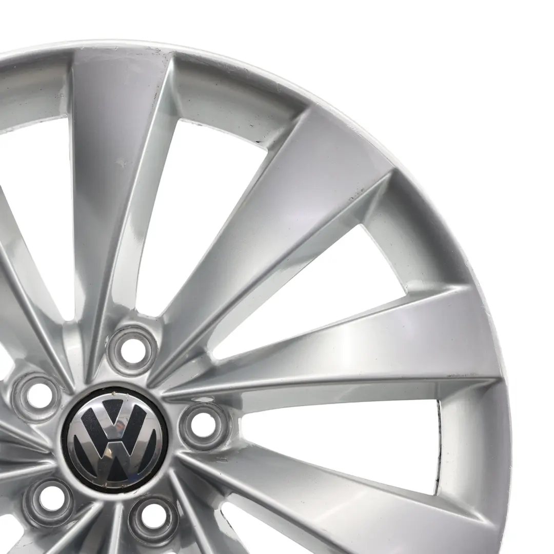 Volkswagen Scirocco Mk3 Srebrna Felga Aluminiowa 18" 8J ET:41 - SKU 3C8601025AB-4 - Numer Części 3C8601025AB
