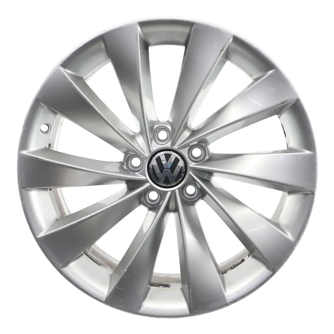 Volkswagen Scirocco Mk3 Silberne Felge Leichtmetallfelge 18" 8J ET:41 - SKU 3C8601025D-5 - Teilenummer 3C8601025D