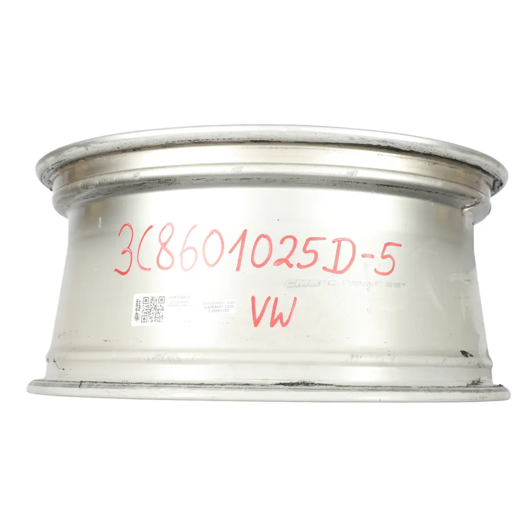 Volkswagen Scirocco Mk3 Silver Wheel Alloy Rim 18" 8J ET:41 - SKU 3C8601025D-5 - Part number 3C8601025D
