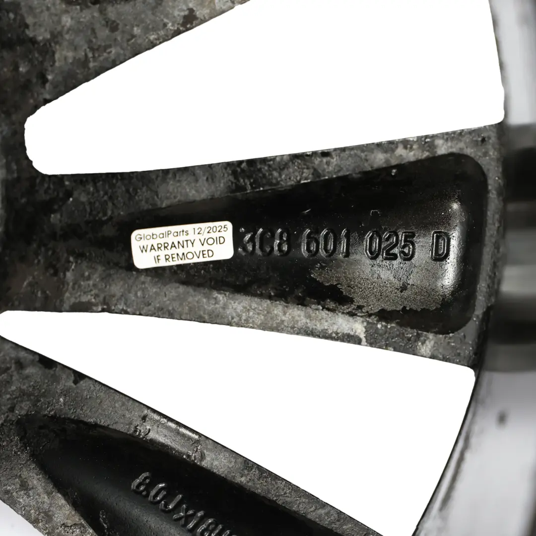 Mk3 Wheel Rim Alloy Black 18" 8J ET:41 to Volkswagen Scirocco III with Part number 3C8601025D Volkswagen Scirocco III Mk3 Wheel Rim Alloy Black 18" 8J ET:41 - SKU 3C8601025D-7 - Part number 3C8601025D