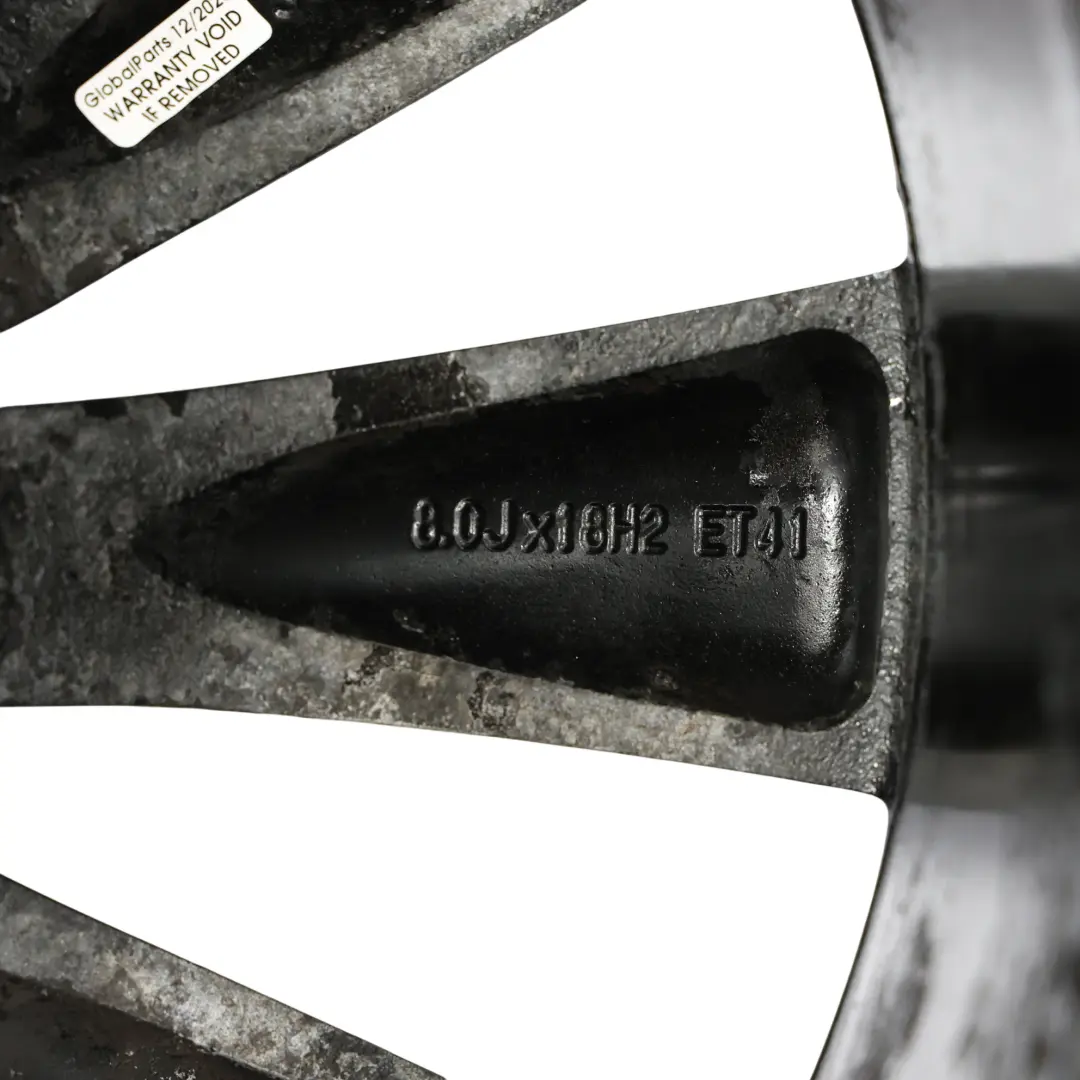 Mk3 Wheel Rim Alloy Black 18" 8J ET:41 to Volkswagen Scirocco III with Part number 3C8601025D Volkswagen Scirocco III Mk3 Wheel Rim Alloy Black 18" 8J ET:41 - SKU 3C8601025D-7 - Part number 3C8601025D