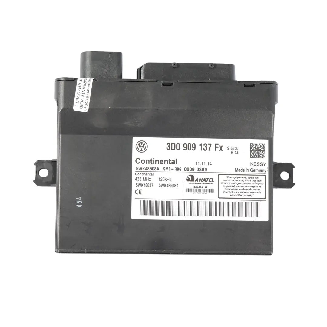 Unidad Control Acceso Kessy para Porsche Cayenne Turbo 955 9PA con número de pieza 3D0909137FX Porsche Cayenne Turbo 955 9PA Unidad Control Acceso Kessy - SKU 3D0909137FX - Número de pieza 3D0909137FX