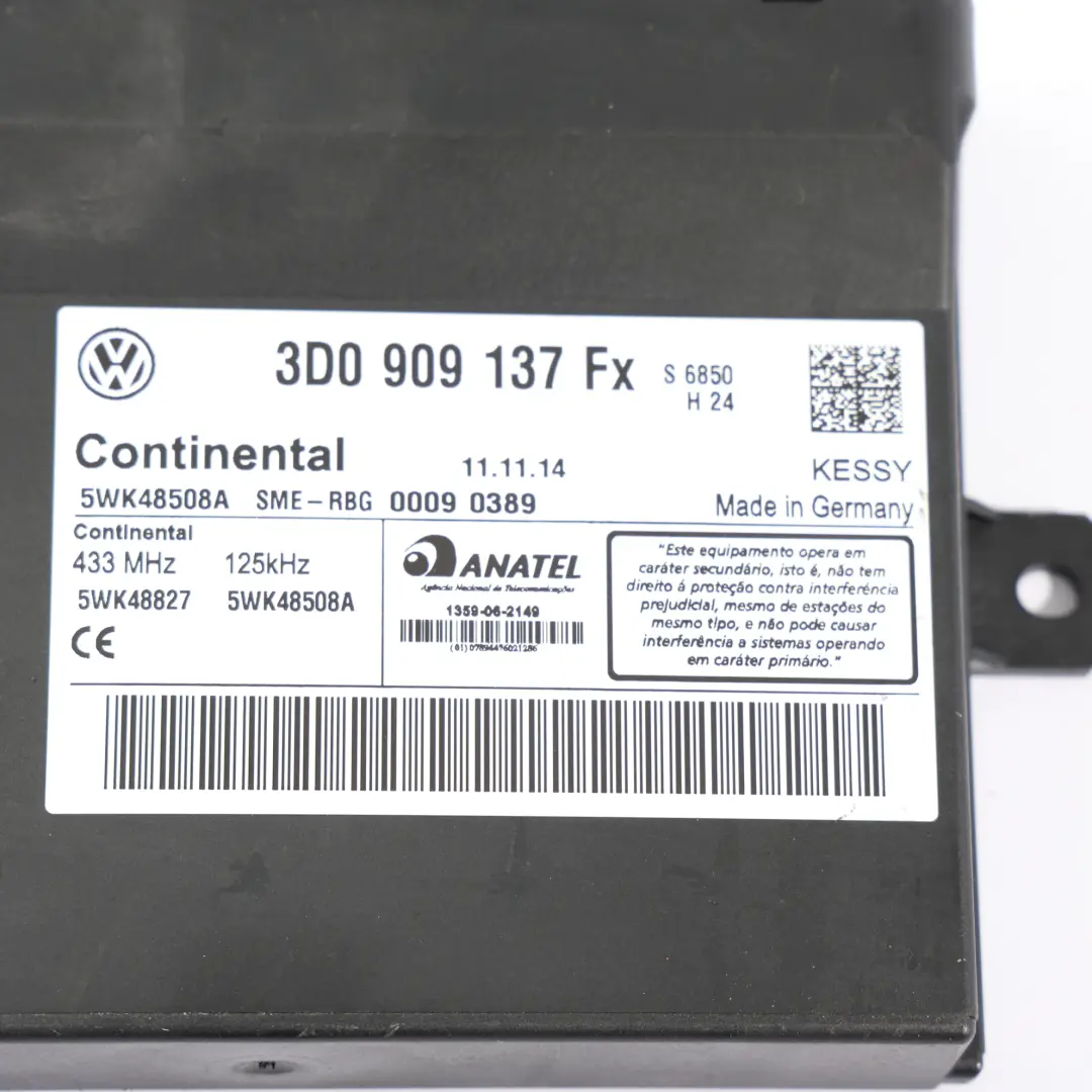 Porsche Cayenne Turbo 955 9PA Kessy Entry Control Module Unit - SKU 3D0909137FX - Part number 3D0909137FX