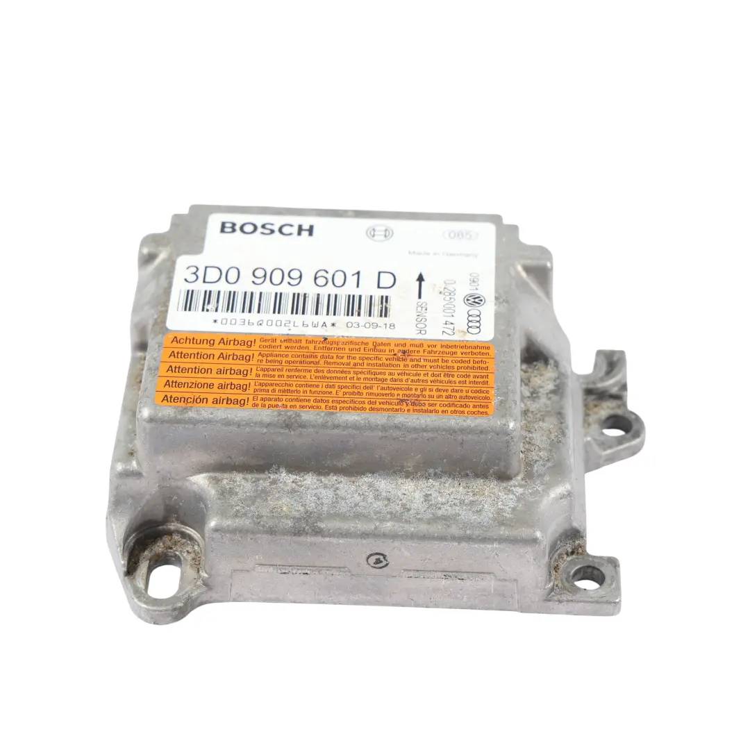 Porsche Cayenne 955 9PA Module Commande Air Unité Contrôle ECU SRS - SKU 3D0909601D - Numéro de pièce 3D0909601D