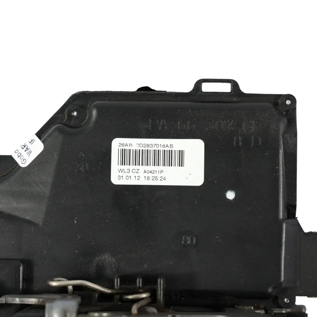 VW Caddy Maxi 2K Actuador Pestillo De La Puerta Delantera Derecha - SKU 3D2837016AB - Número de pieza 3D2837016AB