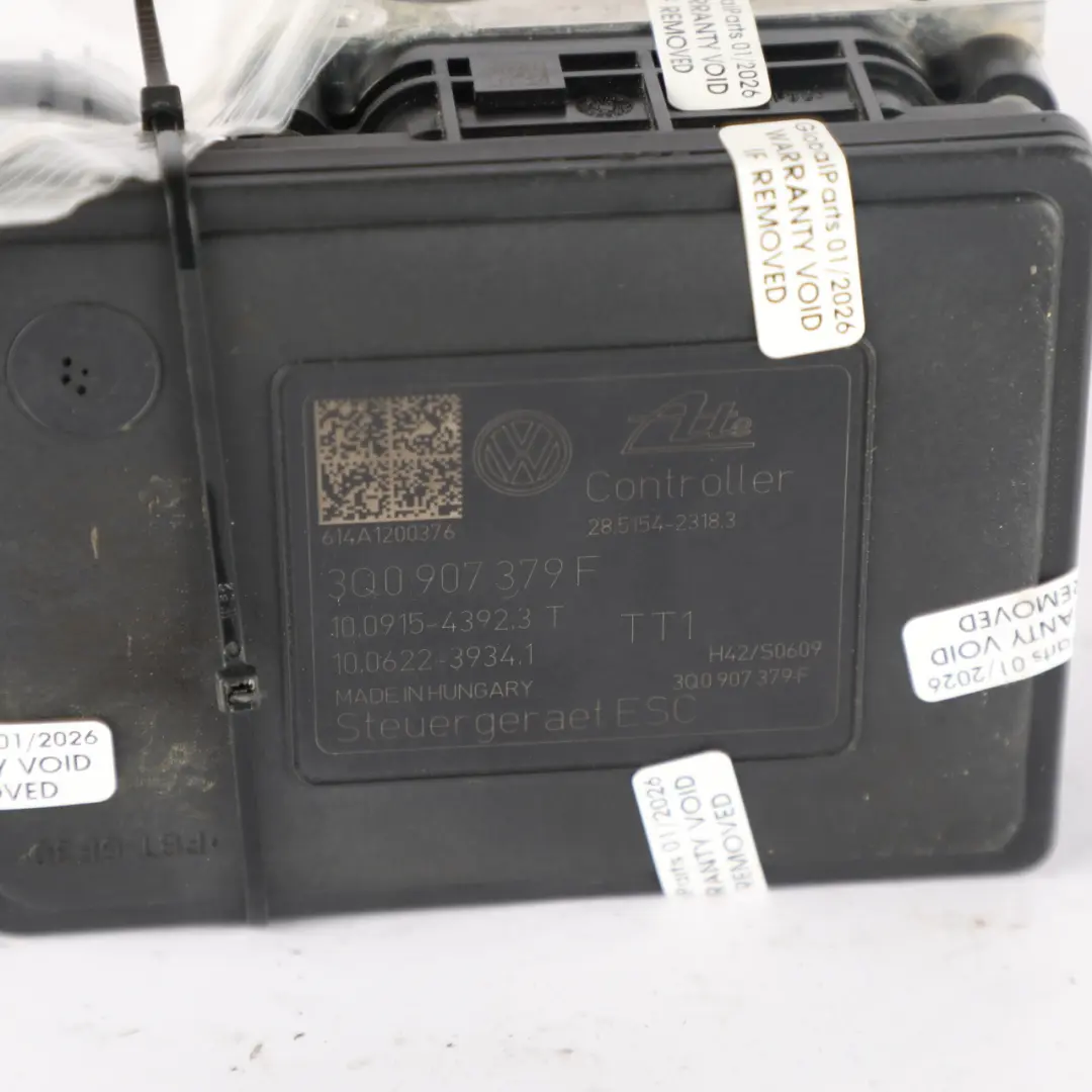 Audi A3 S3 8V ABS Pump Hydraulic Brake Pump Control Unit Module - SKU 3Q0614517F - Part number 3Q0614517F