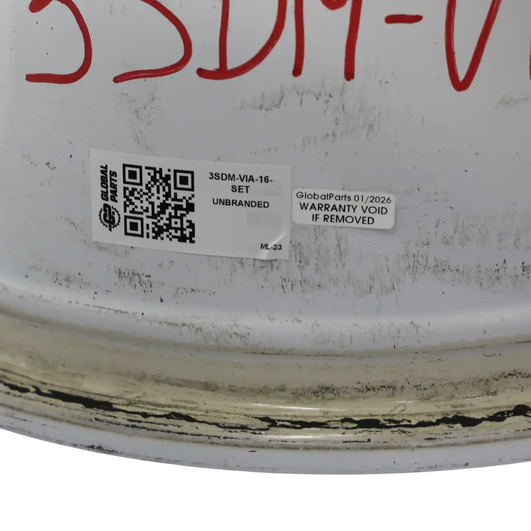 3SDM Llanta De Aleación Monobloque 16" 9J ET:20 5 Radios - SKU 3SDM-VIA-16-SET - Número de pieza 3SDM-VIA-16-SET