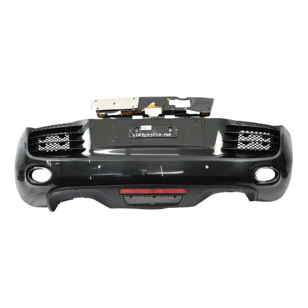 Bumper Trim Panel Cover Brilliant Black - LY9B to Audi R8 42 Spyder Rear with Part number 420807303A Audi R8 42 Spyder Rear Bumper Trim Panel Cover Brilliant Black - LY9B - SKU 420807303A-PHB - Part number 420807303A