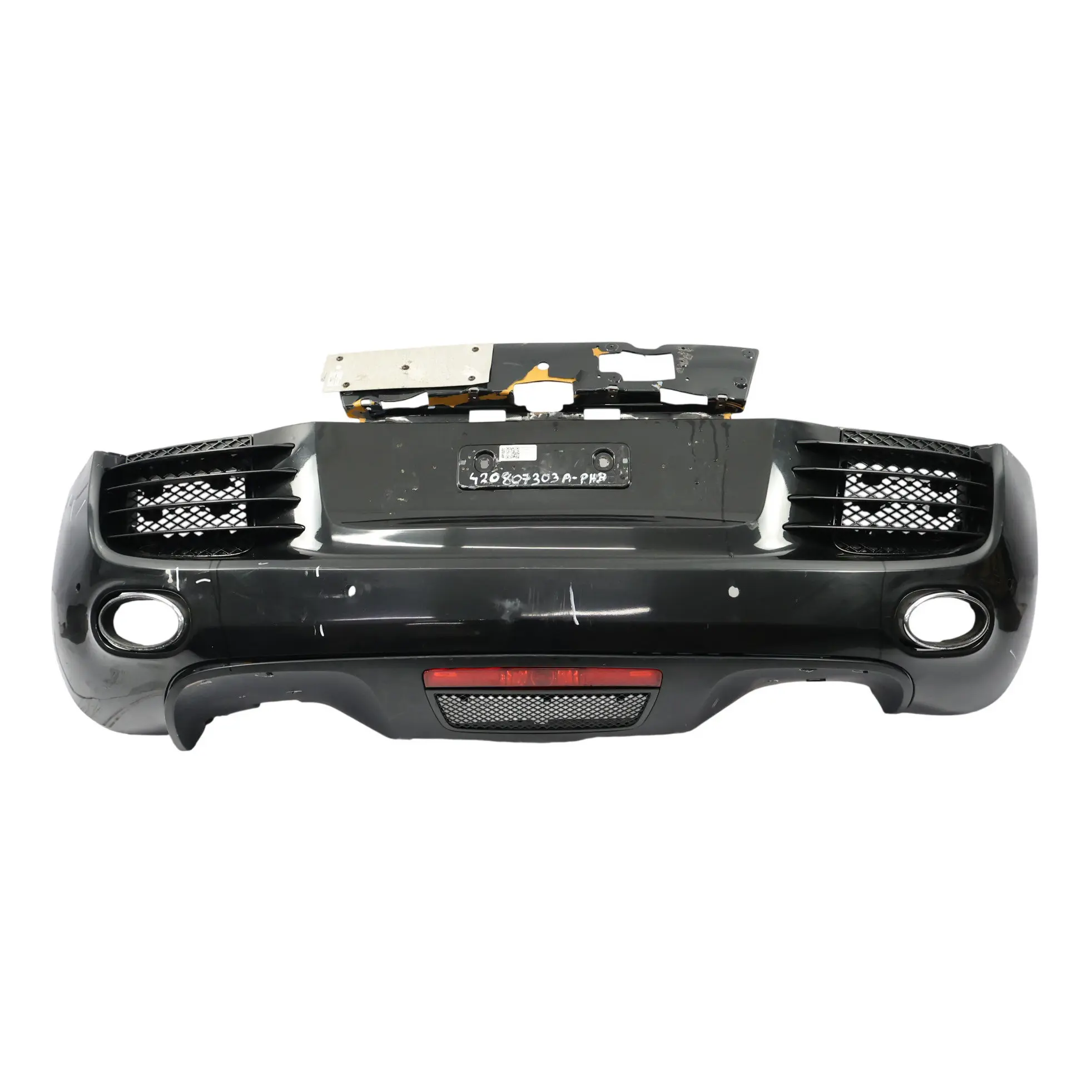 Audi R8 42 Spyder Rear Bumper Trim Panel Cover Brilliant Black - LY9B