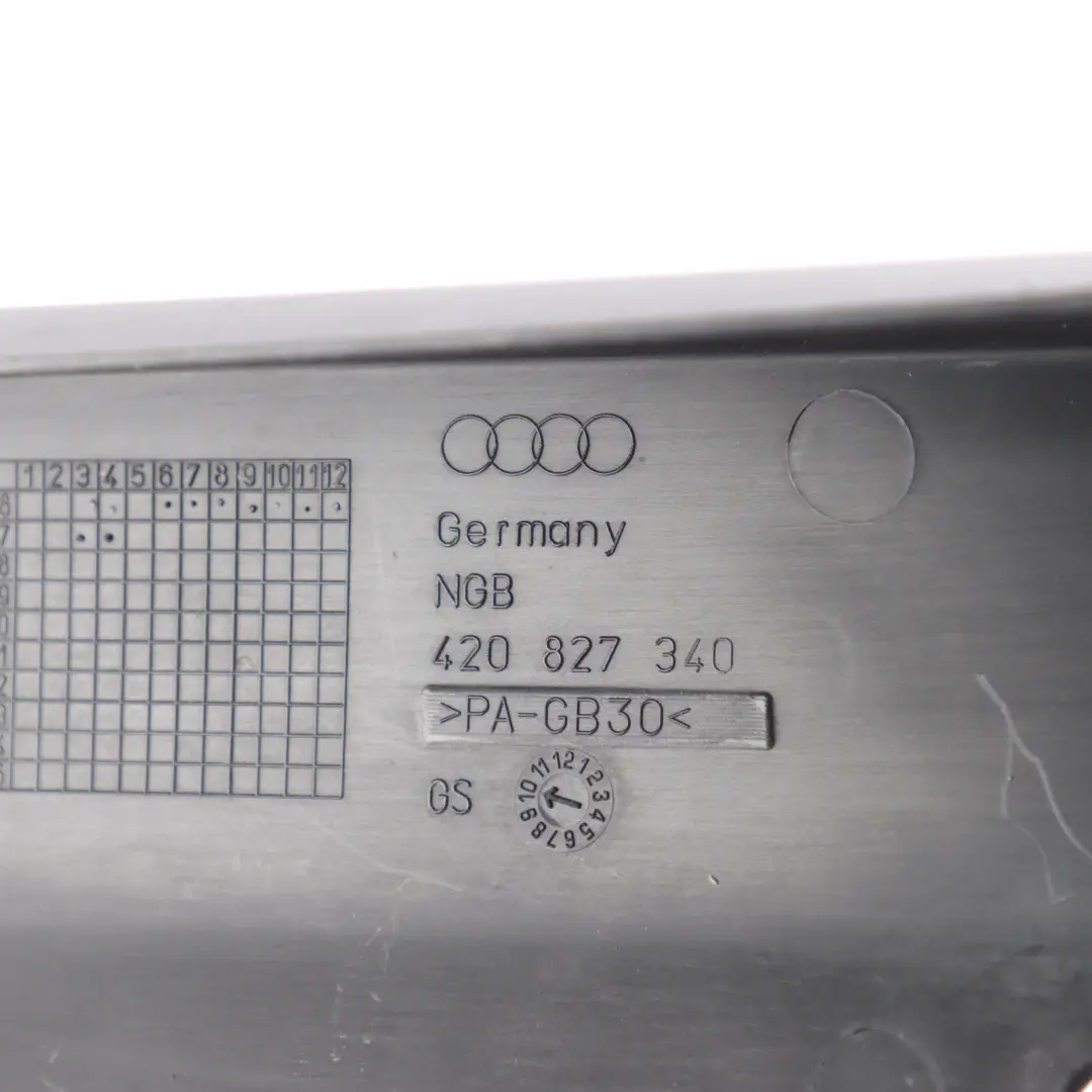 Audi R8 42 Spyder Bumper Vent Grille Panel Cover Trim Rear Right O/S - SKU 420827340 - Part number 420827340