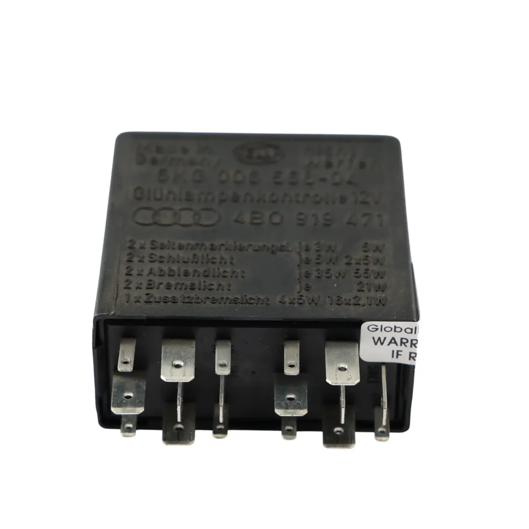 8L Headlight Module Ballast Relay Control Unit HELLA to Audi A3 S3 with Part number 4B0919471 Audi A3 S3 8L Headlight Module Ballast Relay Control Unit HELLA - SKU 4B0919471 - Part number 4B0919471