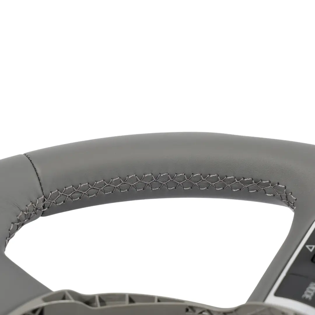 Audi A8 D4 Steering Wheel NEW Grey Leather Paddle Shift - SKU 4E0419091DC-1 - Part number 4E0419091DC