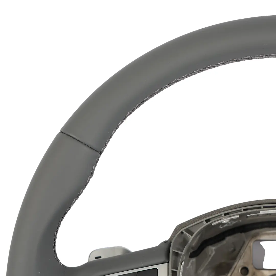 Audi A8 D4 Lenkrad NEU Grau Leder Schaltwippen - SKU 4E0419091DC-1 - Teilenummer 4E0419091DC