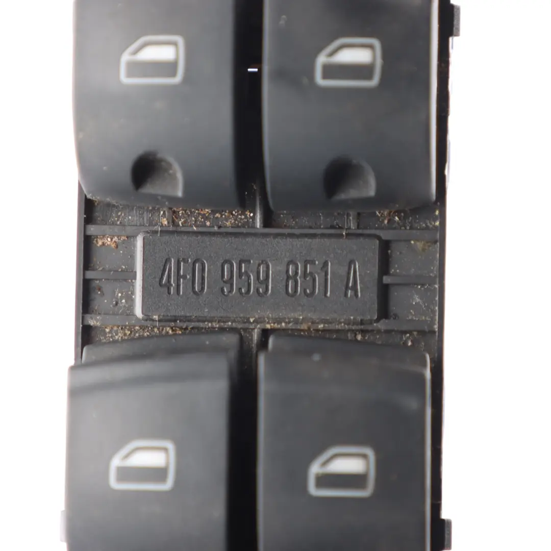 Audi A3 8P Window Lifter Switch Driver's Side Control Buttons - SKU 4F0959851A - Part number 4F0959851A