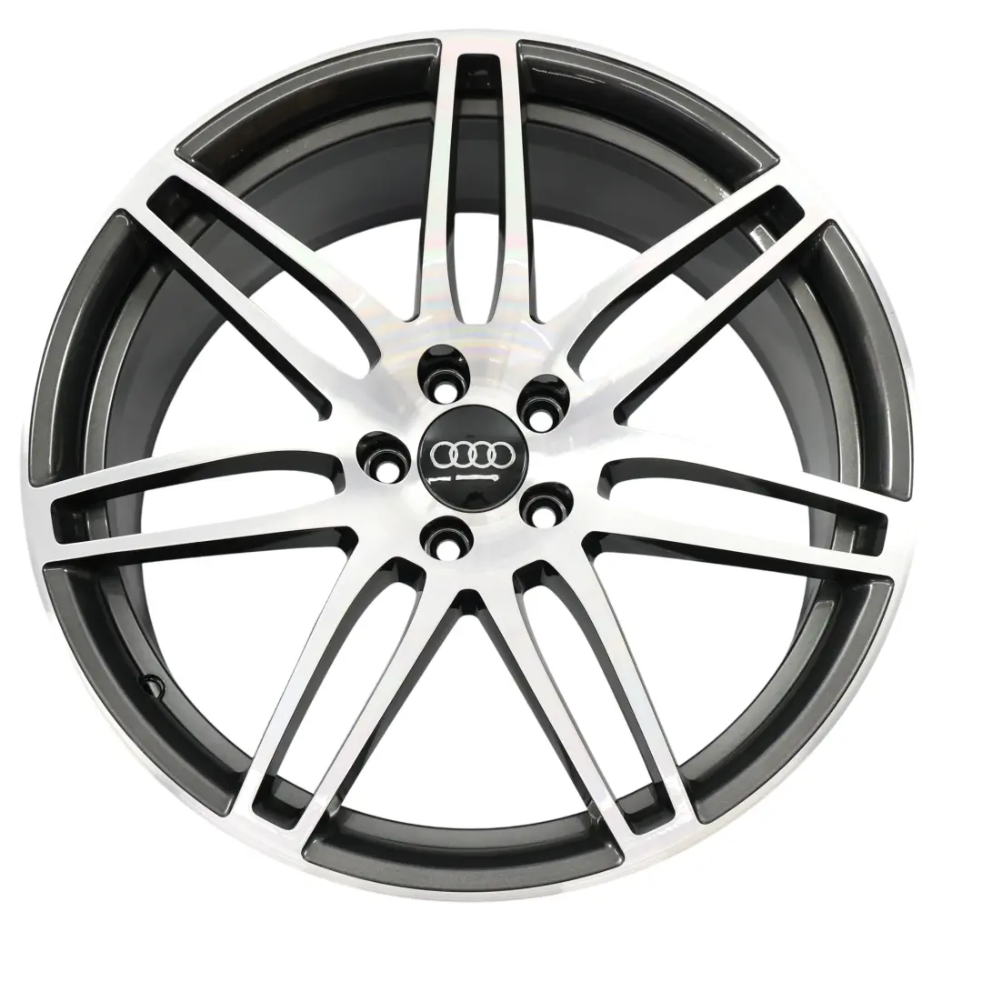 Audi A7 4G A8 4H Leichtmetall Felgen Silber KIT SET 20" 9J ET:37 4H0601025AB - SKU 4H0601025AA-SET - Teilenummer 4H0601025AA-SET