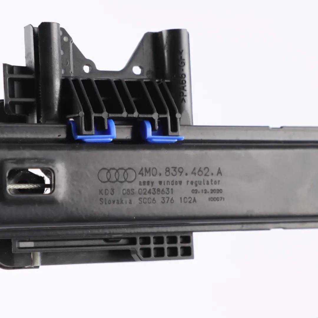 Audi Q7 4M Door Window Regulator Mechanism Rear Right O/S - SKU 4H0839462A - Part number 4H0839462A