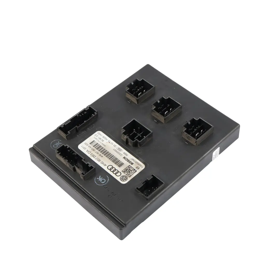 7P Module De Confort De Commande De Carrosserie BCM1 ECU pour VW Touareg à propos du numéro de pièce 4H0907063DA VW Touareg 7P Module De Confort De Commande De Carrosserie BCM1 ECU - SKU 4H0907063DA - Numéro de pièce 4H0907063DA