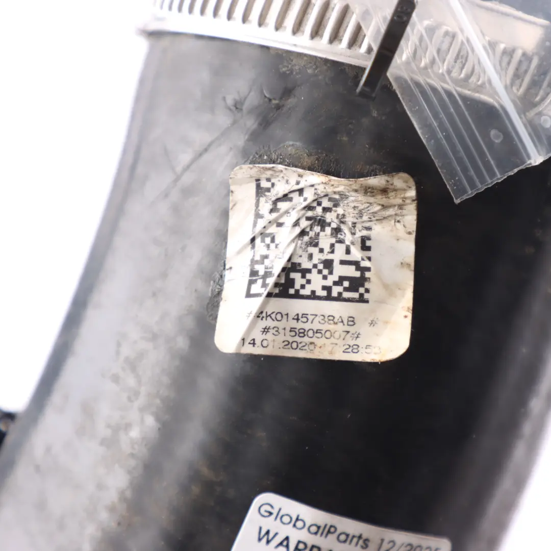 Audi A6 C8 A7 4K Intercooler Pressure Hose Pipe Right O/S 3.0 TFSI - SKU 4K0145738AB - Part number 4K0145738AB