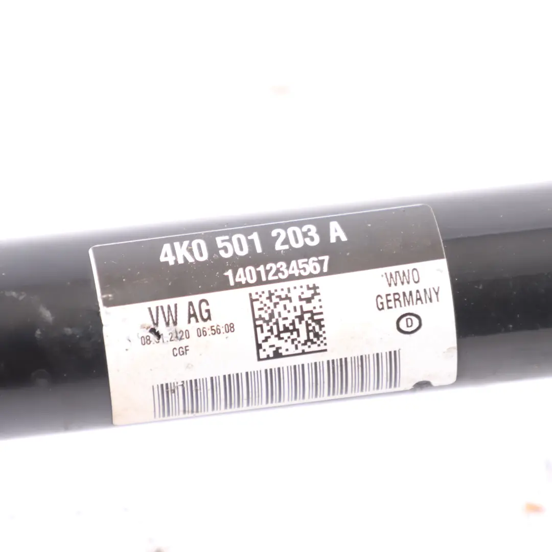 Axle Drive Shaft Left N/S to Audi A6 C8 A7 C8 Rear with Part number 4K0501203A Audi A6 C8 A7 C8 Rear Axle Drive Shaft Left N/S - SKU 4K0501203A - Part number 4K0501203A