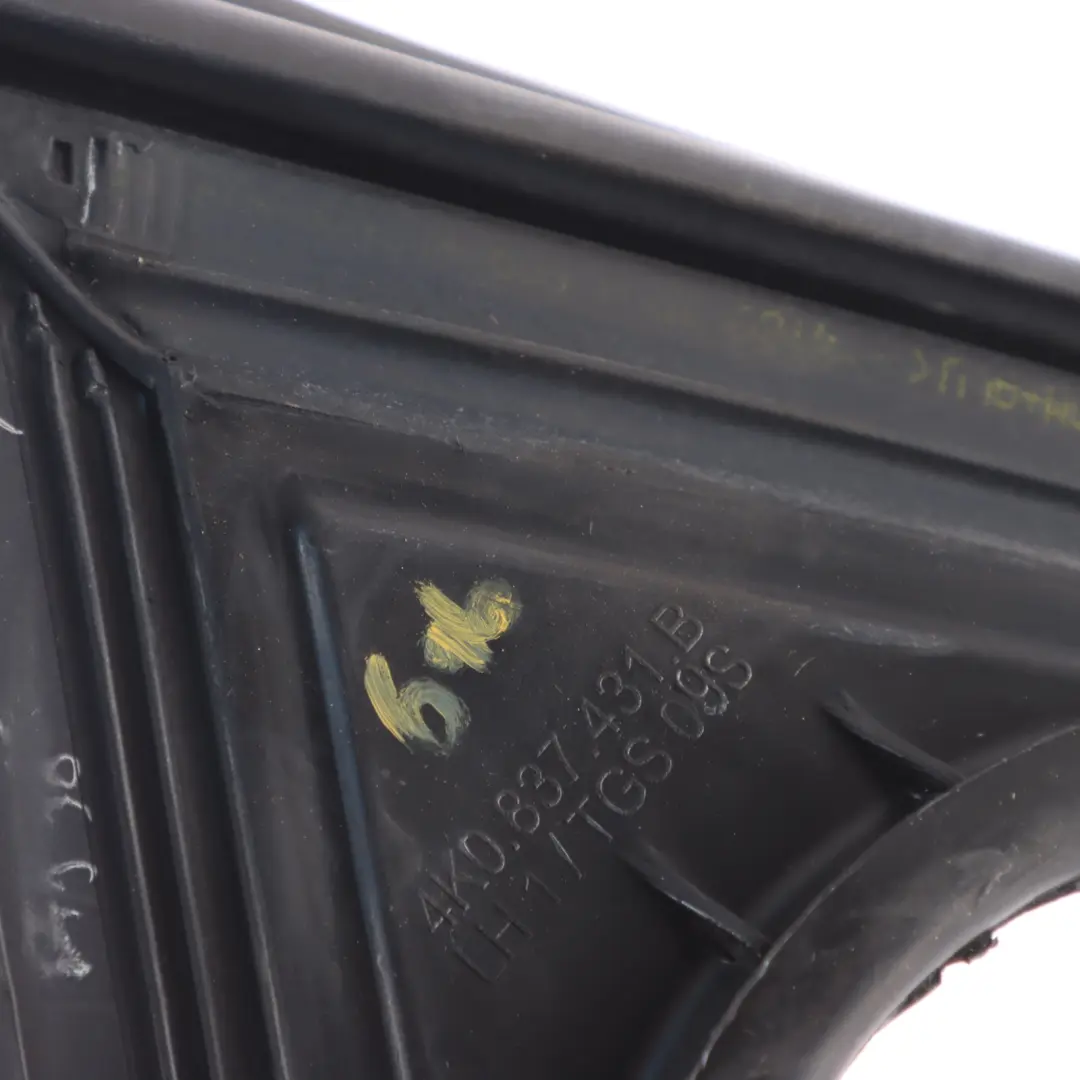 Junta Goma Marco Ventana Puerta Delantero Izquierdo para Audi A6 C8 con número de pieza 4K0837431B Audi A6 C8 Junta Goma Marco Ventana Puerta Delantero Izquierdo - SKU 4K0837431B - Número de pieza 4K0837431B