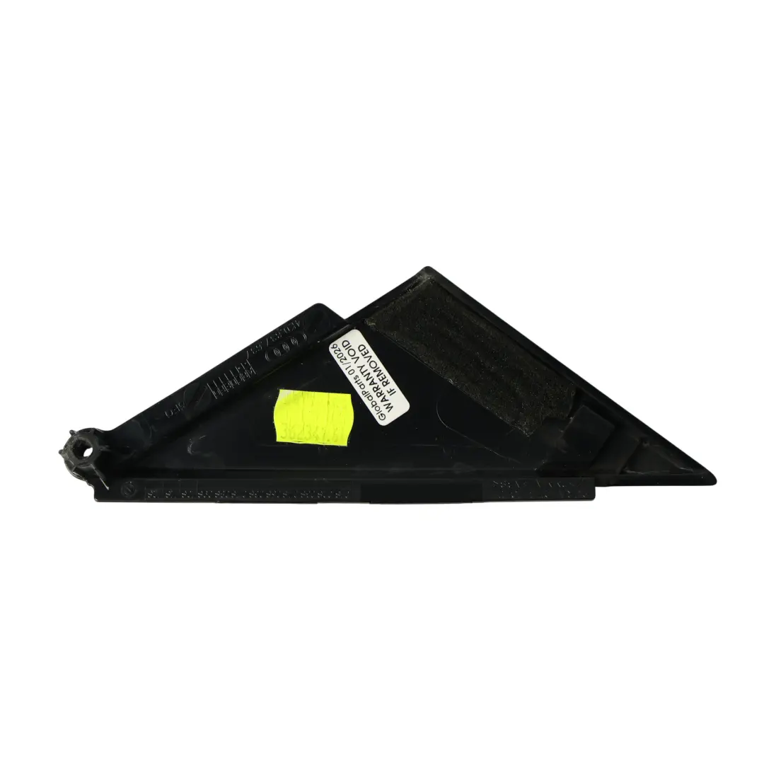 Audi A6 C8 Triangle Cover Trim Front Door Left N/S Exterior Black - SKU 4K0837637 - Part number 4K0837637