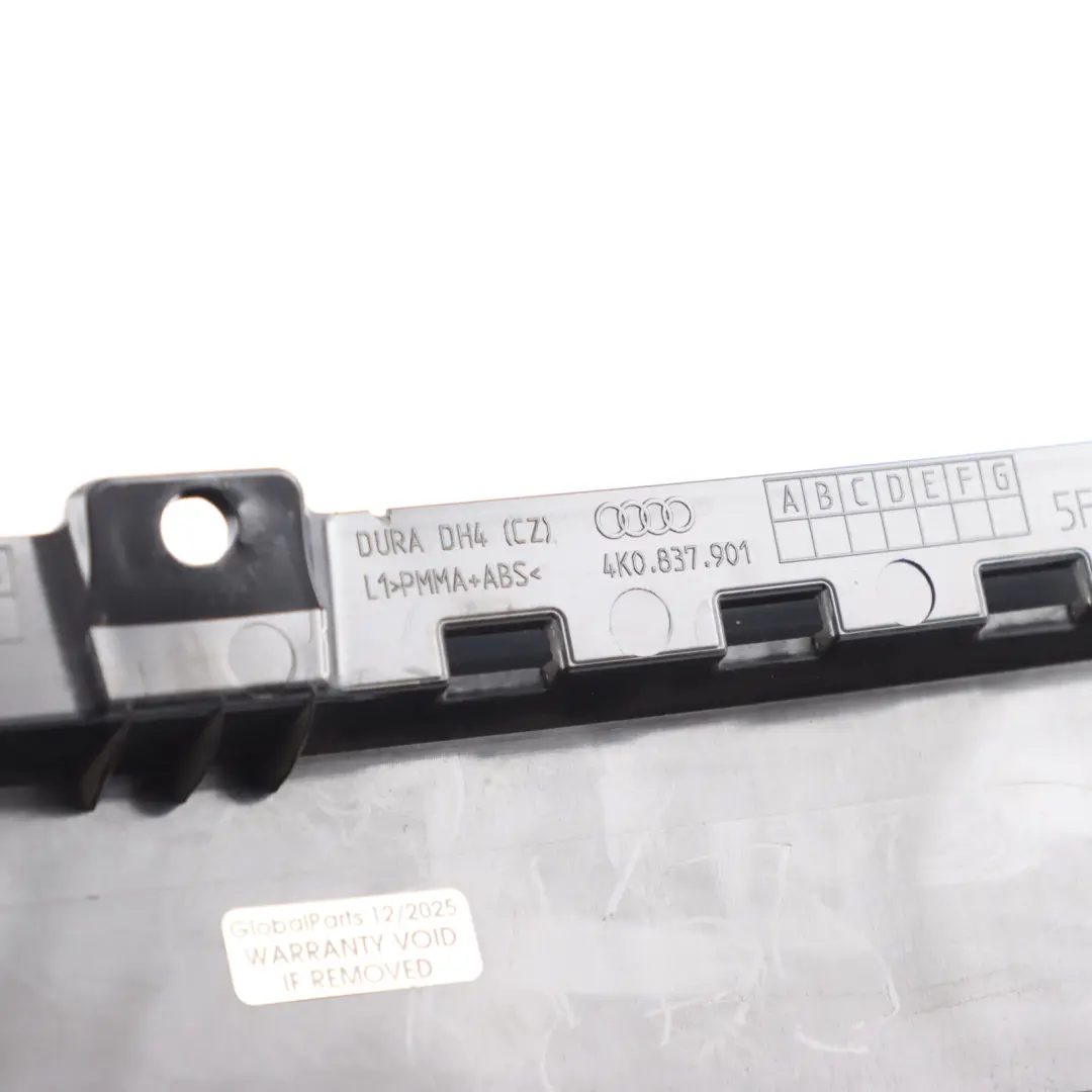 Front Door B-Pillar Moulding Cover Panel Front Left N/S to Audi A6 C8 with Part number 4K0837901 Audi A6 C8 Front Door B-Pillar Moulding Cover Panel Front Left N/S - SKU 4K0837901 - Part number 4K0837901