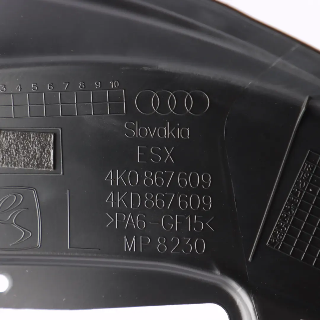 Audi A6 C8 Passenger Side Door Window Trim Frame Front Left N/S - SKU 4K0867609 - Part number 4K0867609