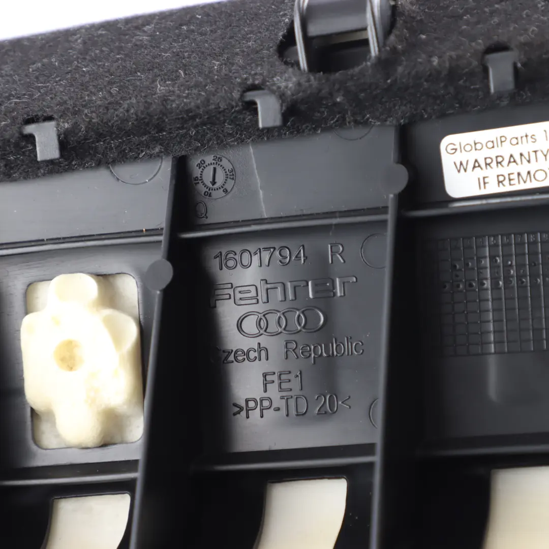 Material Side Cover Trim Right O/S Black Soul to Audi A6 C8 Rear Seat with Part number 4K0885704T Audi A6 C8 Rear Seat Material Side Cover Trim Right O/S Black Soul - SKU 4K0885704T - Part number 4K0885704T