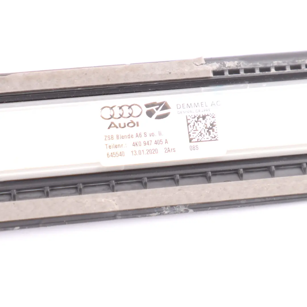 Audi A6 C8 Battitacco Striscia Di Copertura S Line Anteriore Sinistro - SKU 4K0947405A - Numero di parte 4K0947405A