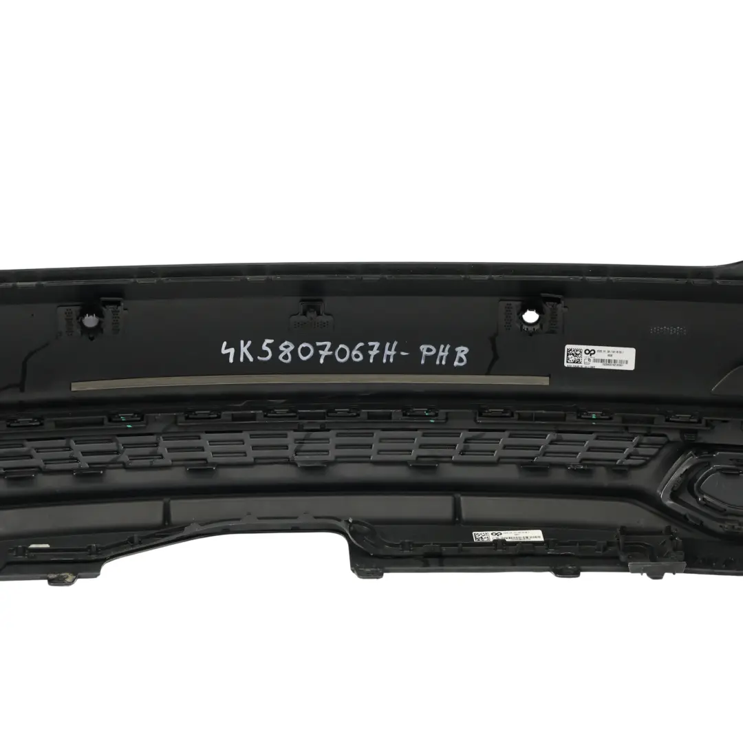 Bumper Trim Panel Covering Phantom Black - Z9Y to Audi A6 C8 Saloon Rear with Part number 4K5807067H Audi A6 C8 Saloon Rear Bumper Trim Panel Covering Phantom Black - Z9Y - SKU 4K5807067H-PHB - Part number 4K5807067H