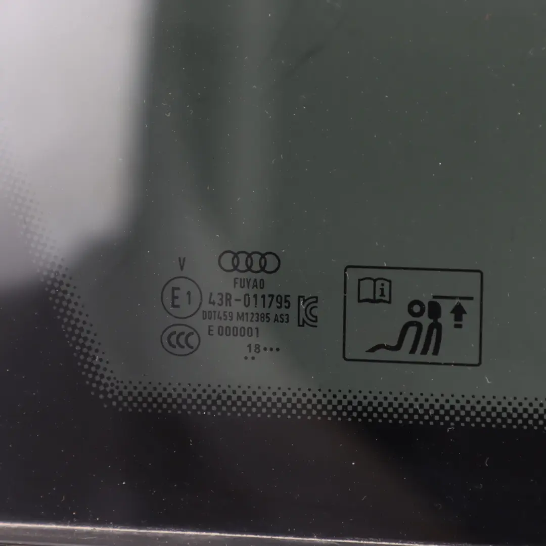 Audi A6 C8 Side Door Window Quarter Glass Rear Left N/S AS3 Tinted - SKU 4K5845297E - Part number 4K5845297E