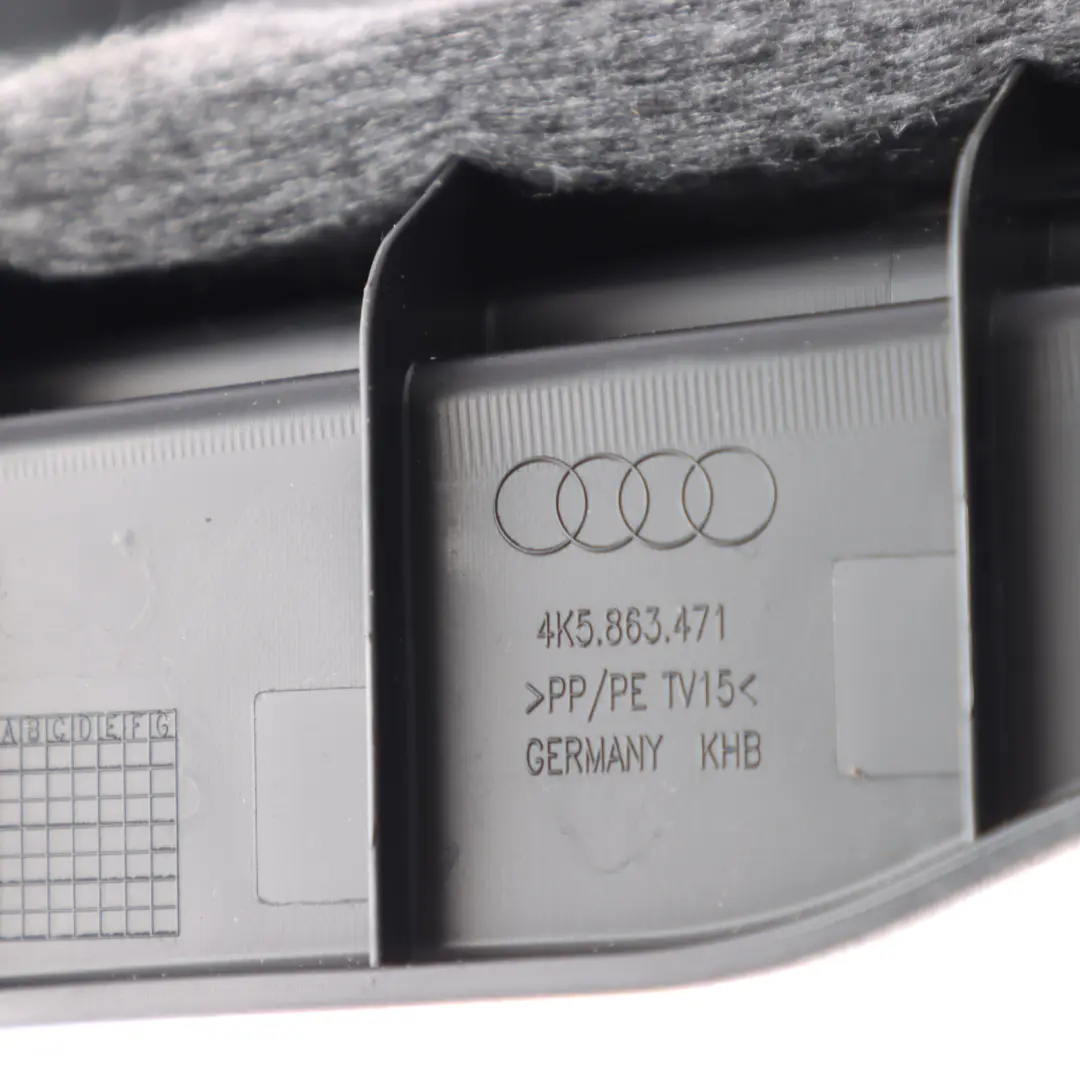 Audi A6 C8 Loading Sill Cover Edge Boot Trunk Floor Rear Panel Trim - SKU 4K5863471 - Part number 4K5863471