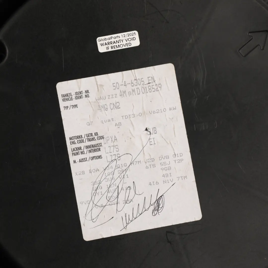 4M Rear Centre Subwoofer Boot Trunk Bass Loud Speaker Box to Audi Q7 with Part number 4M0035621F Audi Q7 4M Rear Centre Subwoofer Boot Trunk Bass Loud Speaker Box - SKU 4M0035621F - Part number 4M0035621F