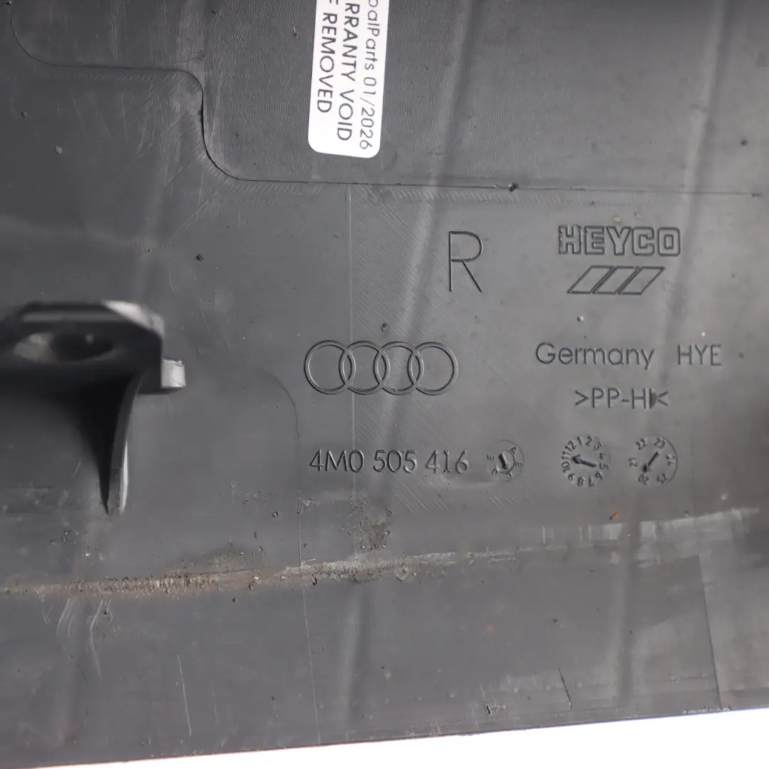 Audi Q7 4M Q8 Mk1 Control Arm Cover Panel Trim Rear Right O/S - SKU 4M0505416C - Part number 4M0505416