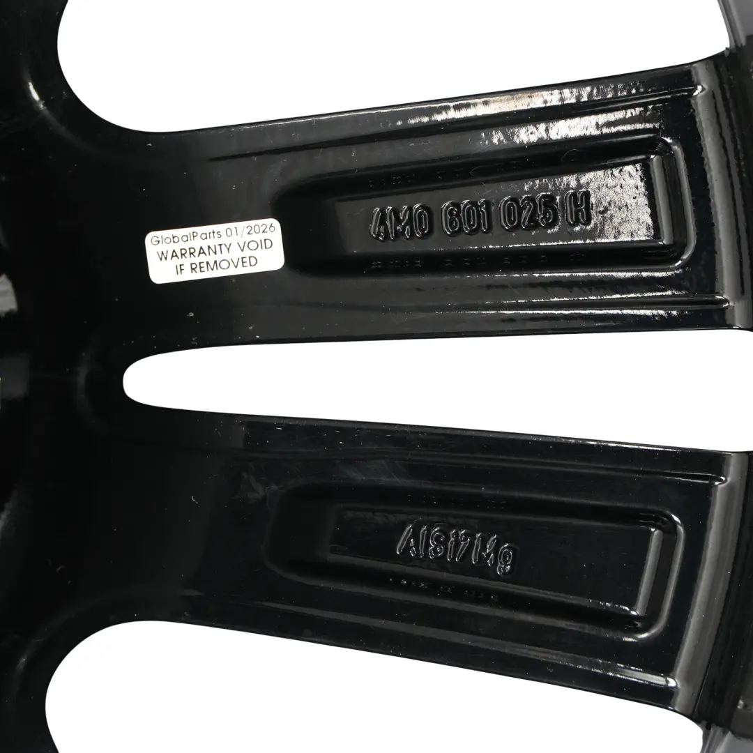 Audi Q7 4M Nero Cerchio In Lega 20" 9J ET:33 Doppio Raggio A Stella - SKU 4M0601025H-6 - Numero di parte 4M0601025H