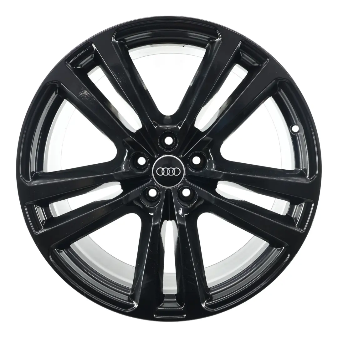 Audi Q7 4M Black Wheel Alloy Rim 20" 9J ET:33 Double Star Spoke - SKU 4M0601025H-7 - Part number 4M0601025H